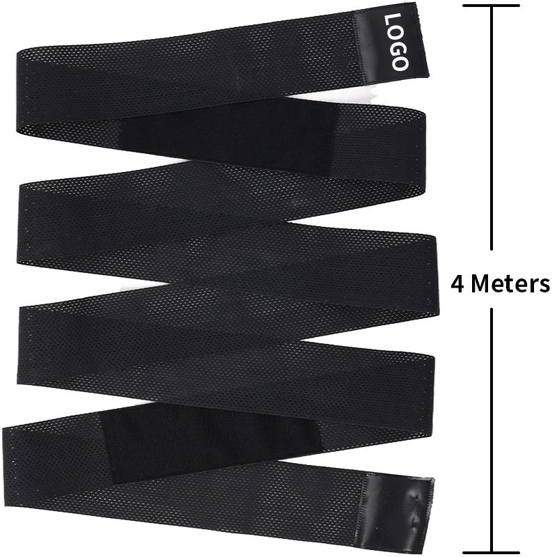 Custom Logo Flat Tummy Wrap Band 4 Meter Elastic Band Bandage Invisible Slimming Waist Trainer Body Wrap Shaper for Women