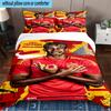Set Biancheria da Letto 3 Pezzi Football Spirit Ya-mal, Include 1 Copripiumino e 2 Federe Perfetto per Camera da Letto, Dormitorio, Regalo di Natale per Fan