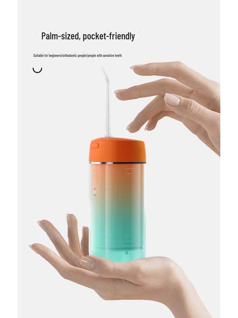 Portable Electric Water Flosser for Orthodontics - Retractable Oral Cleaner for Deep Teeth Cleaning At Home