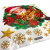 Christmas Window Door Sticker Decorative Window Santa Claus Stars 50 M