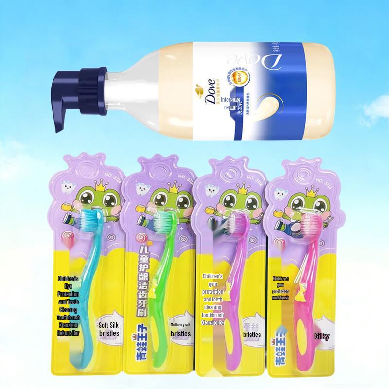Dove Intensive Nourishing Hydrating Shampoo 460g with Frog Prince Kids Toothbrush