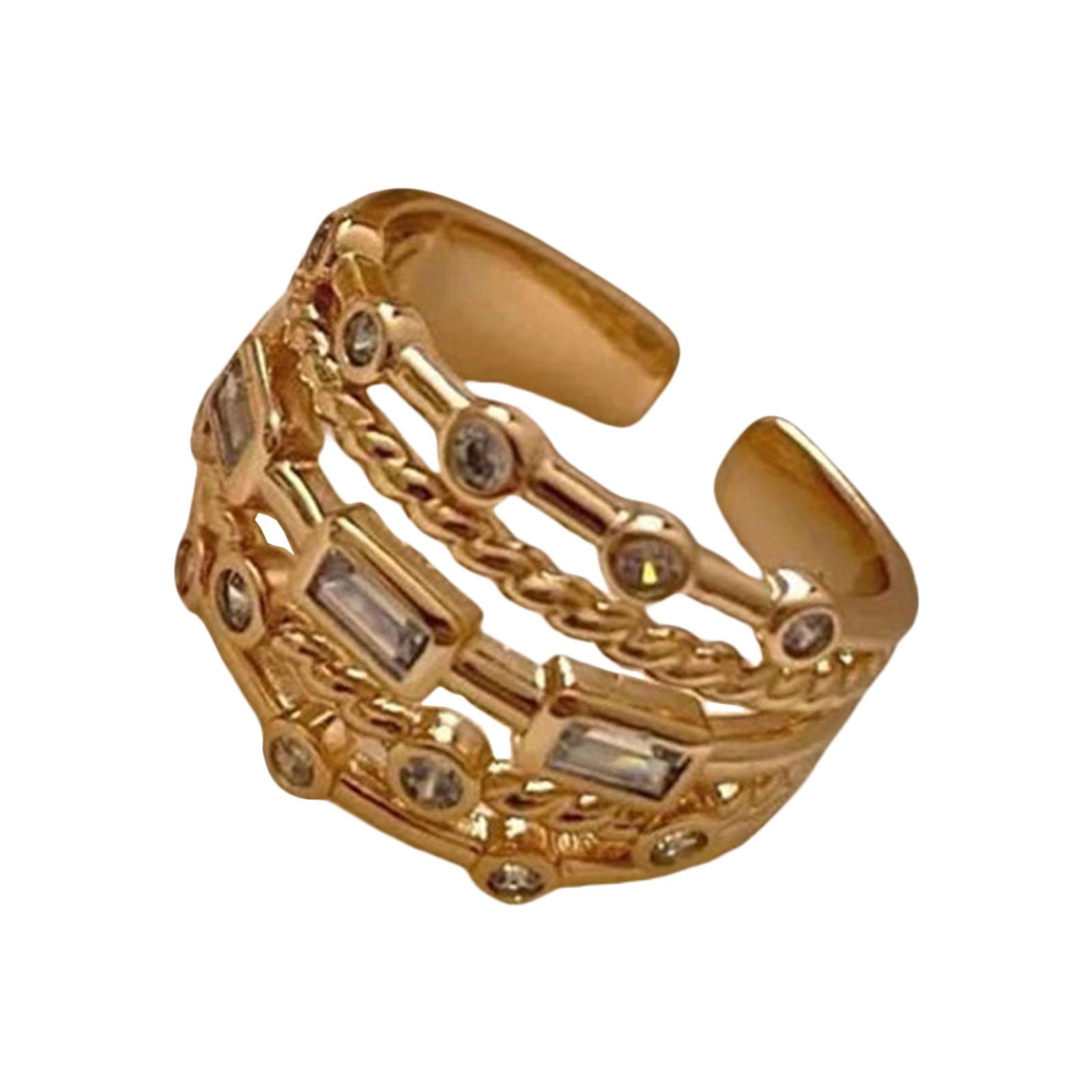 

Элегантные геометрические гибкие кольца для женщин, стильные женские дизайны, удобная посадка, прочные медные материалы, ювелирные аксессуары