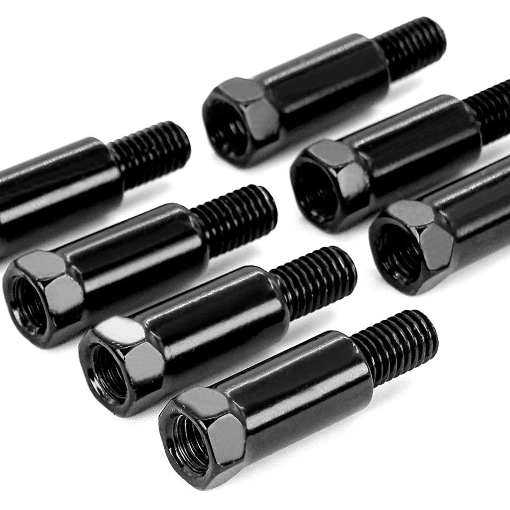 Vitalux Motorcycle Mirror Adapter, Set of 4, Forward/Reverse Screw Conversion,