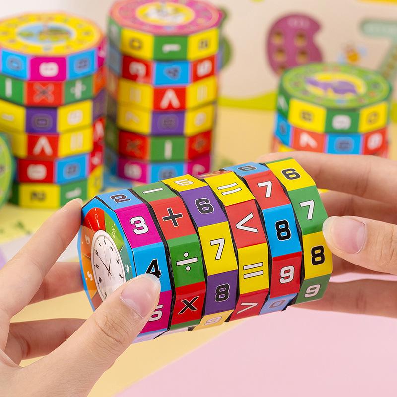 Çocuklar için Aritmetik Sihirli Küp: Erken Eğitim Ödülleri İçin Toplama, Çıkarma, Çarpma, Bölme Yapboz Oyuncak