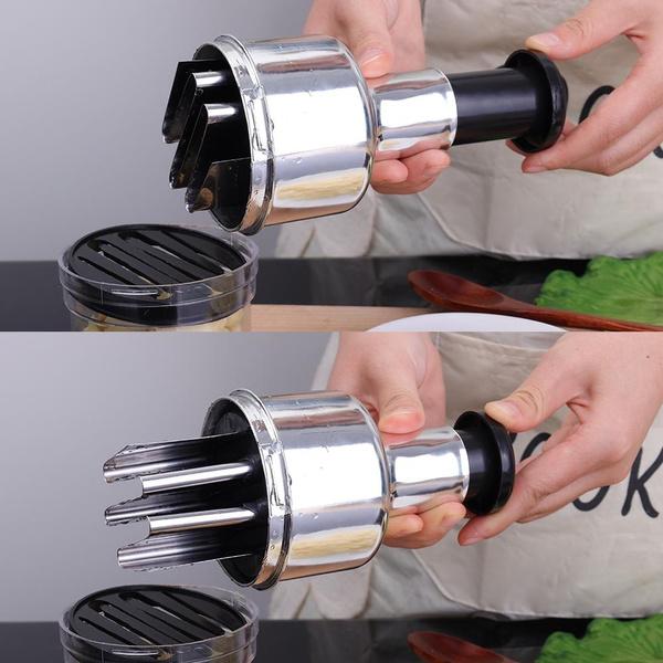 1Pcs Stainless Steel Onion Press Chopper Hand Vegetable Chopper Stainless Steel Manual Food Chopper for Kitchen Tools