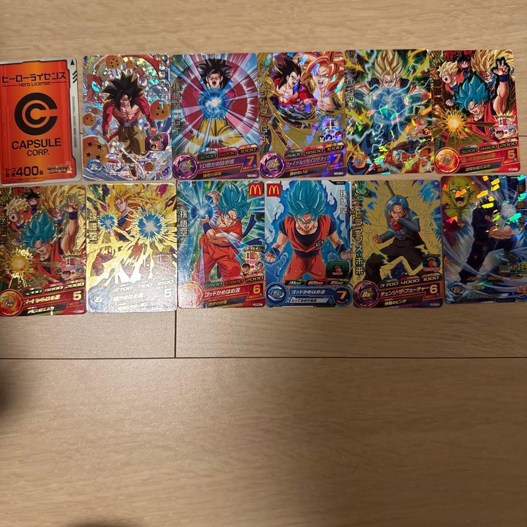 Used Dragon Ball Heroes Cards Set of 11