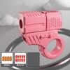 Mini Finger Ring Pistol Gun Shell Ejected Can Launch Soft Bullet Decompression Fidget Spinner Rotate Anxiety Stress Relief Toy