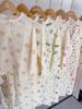 Children's 100% Cotton Gauze Pajama Set for Spring/Summer - Loose, Thin Long Sleeve for Boys and Girls