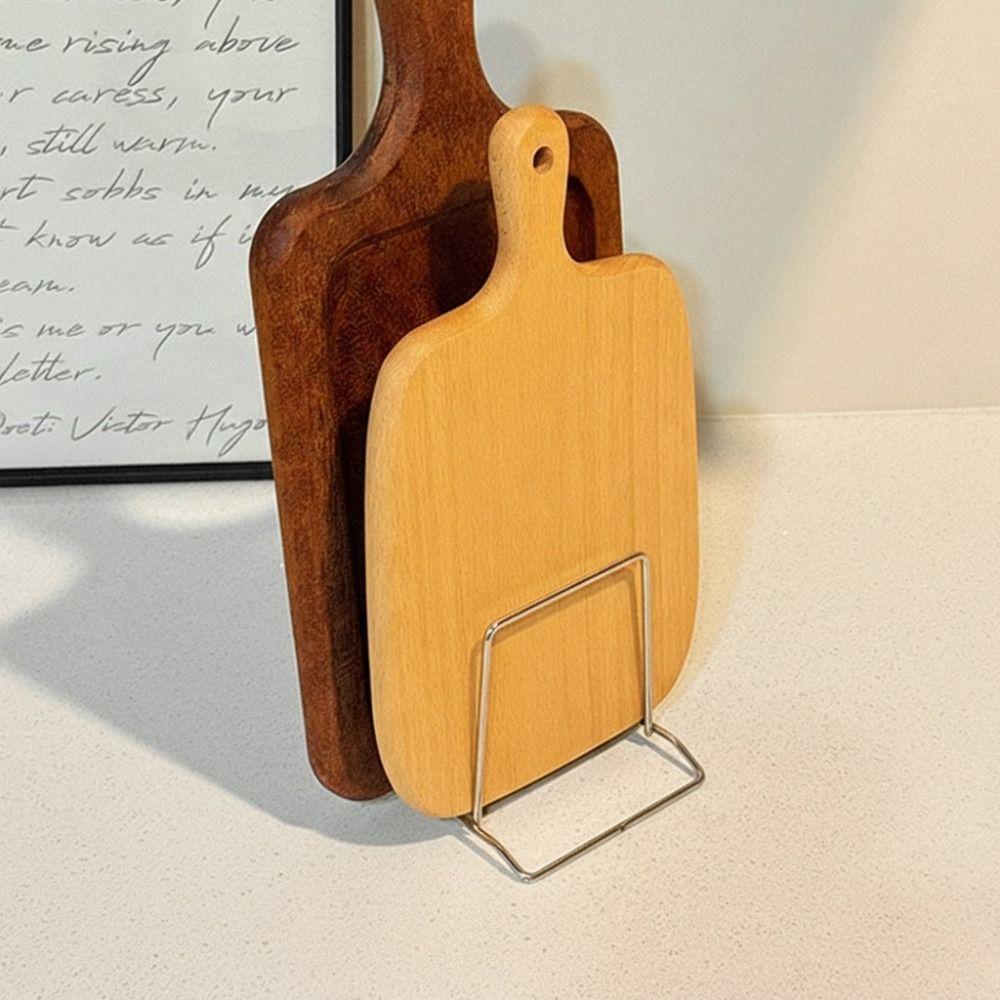 Non-Slip Cutting Board Storage Rack Stainless Steel Pot Pan Lid Holder  Kitchen Storage
