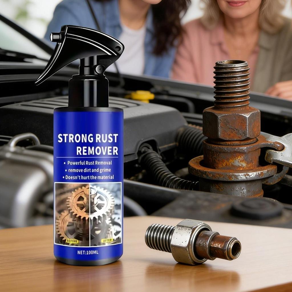 Metal Rust Remover 100ml Fast Acting Derusting Agent Rust Converter Spray for Vehicles SUVs Trucks RVs Sedans Pickups