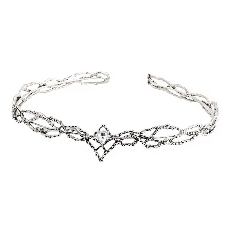 Fashion Elven King Crowns with Stylish Diamonds Adjustables Size Elegant Designs for Parties and Weddings Decoration