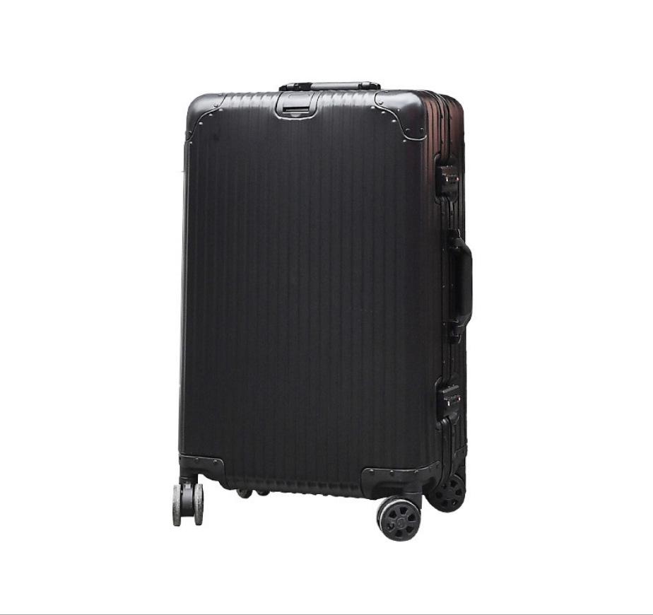 Manai Aluminum-Magnesium Alloy Trolley with Universal Wheels, Metal Luggage for Men, Women, Students, and Business Travel