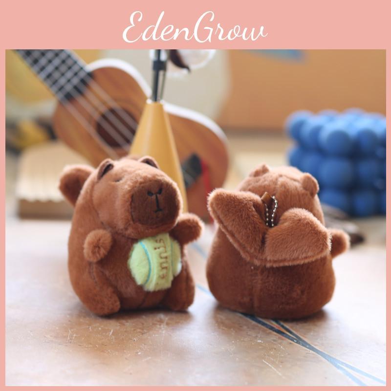 Plush Winged Capybara Keychain Cute Water Pig Bag Charm Toy Enthusiasts Doll