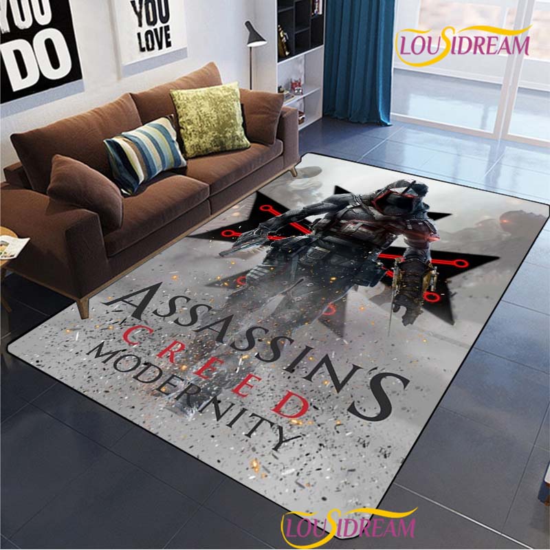 Game Ass Creed Carpet for Living Room Bedroom Rug Table Kids Kitchen Door Unslip Floor Mat Birthday gift photography props Rug