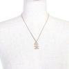Excellent CHANEL Necklace Camellia COCO Mark Rhinestone Faux Pearl gold B22K Used