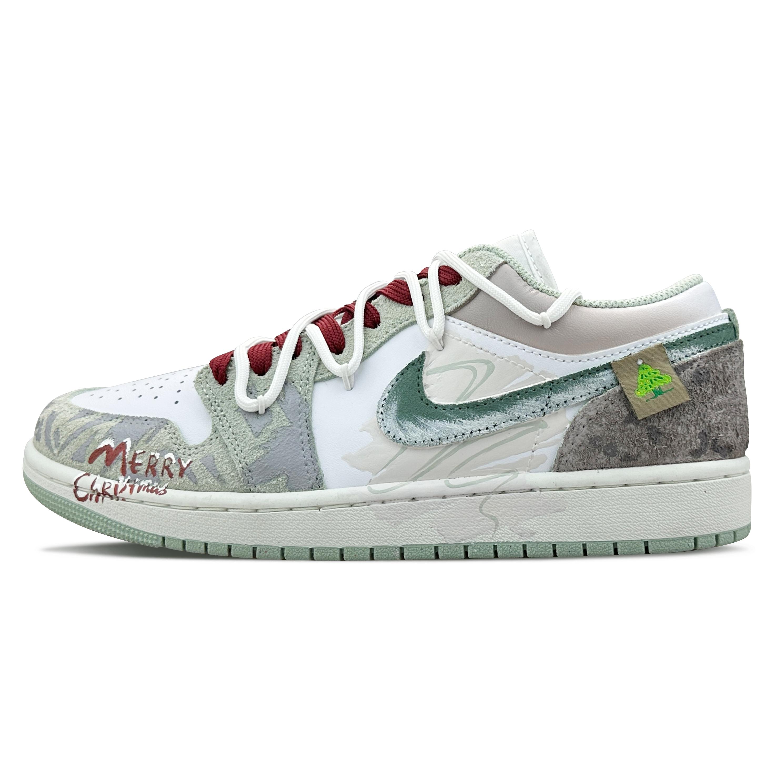 

Jordan Air Jordan 1 Shimmery Cat Warm Winter Covenant Slip-Resistant Low-Top Vintage Basketball Shoes Men s Jasper FN5214-131(Team79-) 42