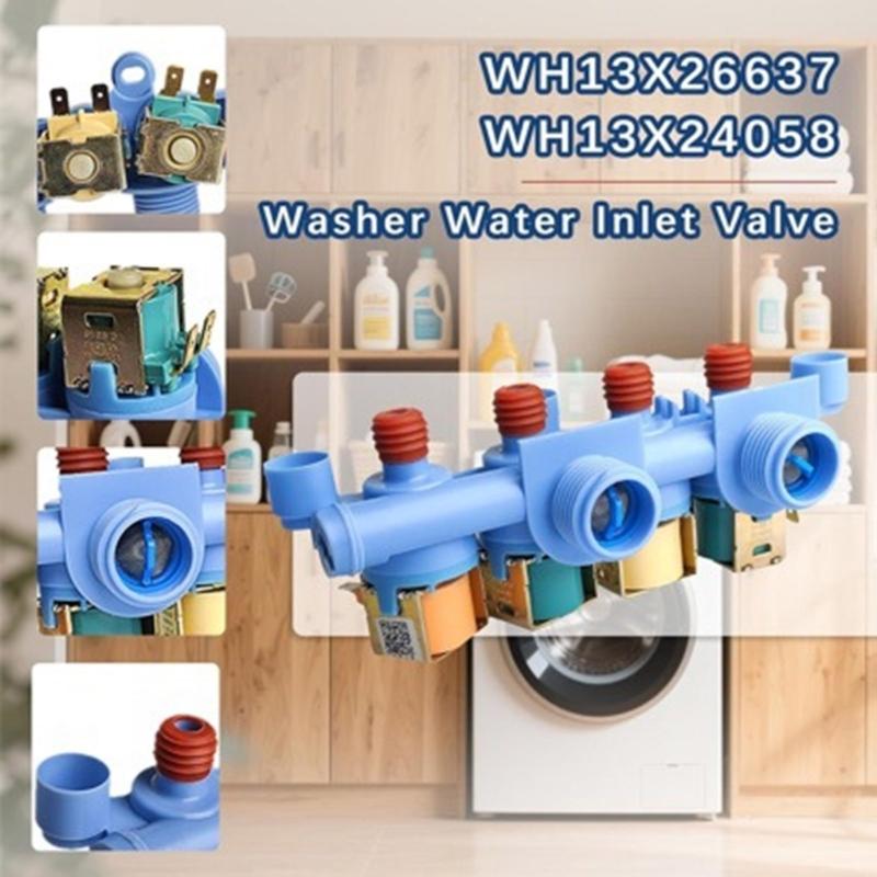Multifuntional Automatic Washer Inlet Valves Easy Installation Washing Machine Repair Part for Home and Laundromats