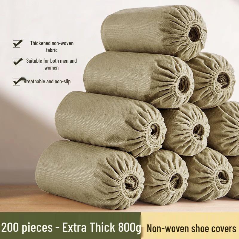 Disposable Non-Slip Indoor Shoe Covers - Thick, Dustproof, Wear-Resistant for Students & Adults