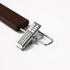 Amber Home Wooden Pants and Skirt Hangers, Set of 10, for Pants and Slacks, Shape-Retaining, Non-Slip, Adjustable, Strong Clips, Wrinkle-Resistant, Ro