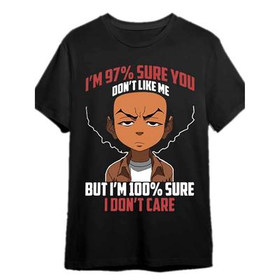 Boondocks T-Shirt Herren Kurzarm lustiges Grafik-T-Shirt