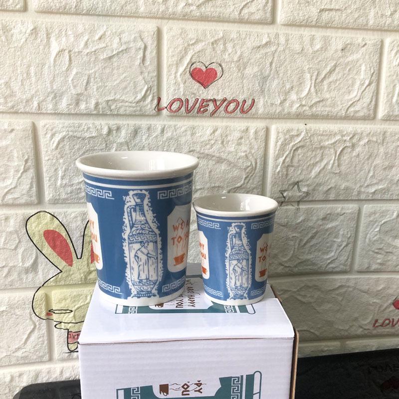 New York Iconic 'We Are Happy To Serve You' Ceramic Coffee Cup