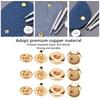 200er Set Druckknöpfe Kit 8mm Starkes Kupfer Exquisiter Glanz Weit verbreitet Leder Druckknöpfe für Kleidung Taschen Leder