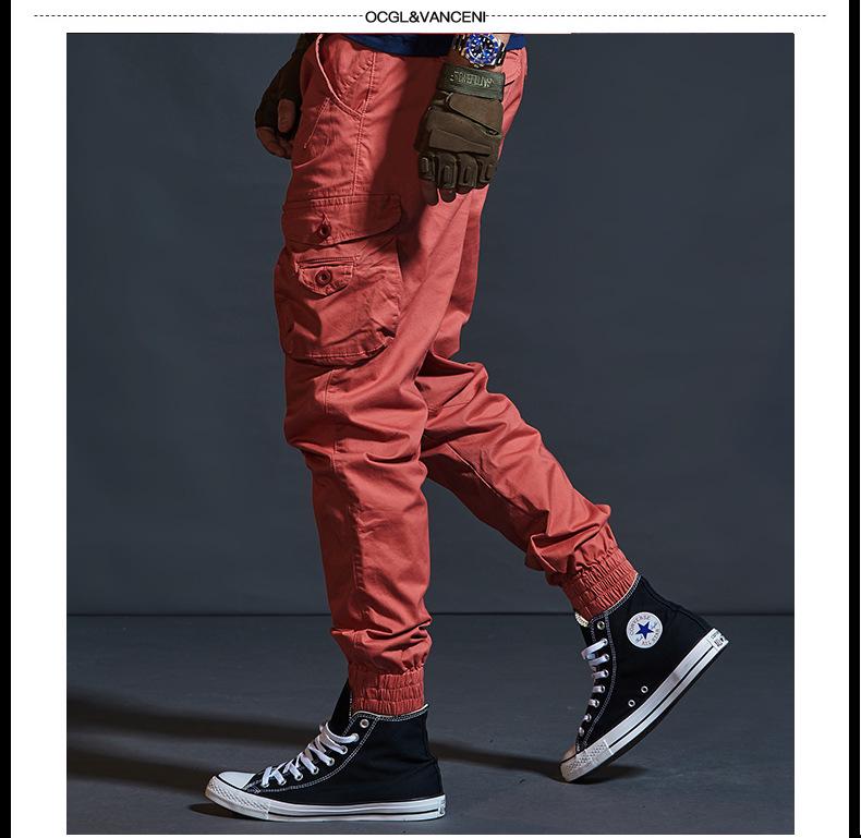 Men's Trendy Camouflage Cargo Joggers - Slim Fit, Tapered Leg, Multiple Pockets