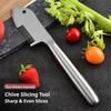 1pcs Stainless Steel Vegetable Scallion Cutter Shredder Kitchen Slicer Garnish Strips 420 Blade Sharp Chopper Utensil Cook Tool