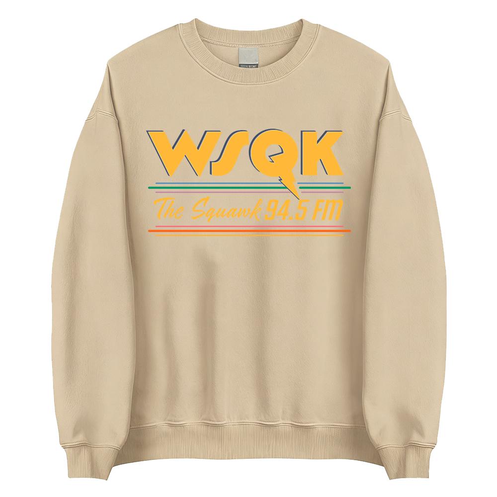 Beam Me Up Place Sucks Crewneck Sweatshirt WSQK The Squawk 94.5 FM Print Pullovers Unisex Clothes Streetwear Long Sleeve Clothing