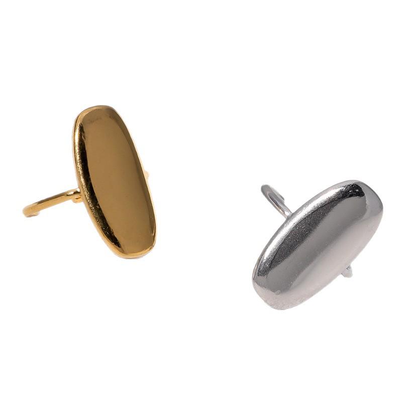 Verstellbarer offener Ring aus Edelstahl, goldbeschichtet, für Damen - Hochwertiger, polierter Schmuck aus Titanstahl