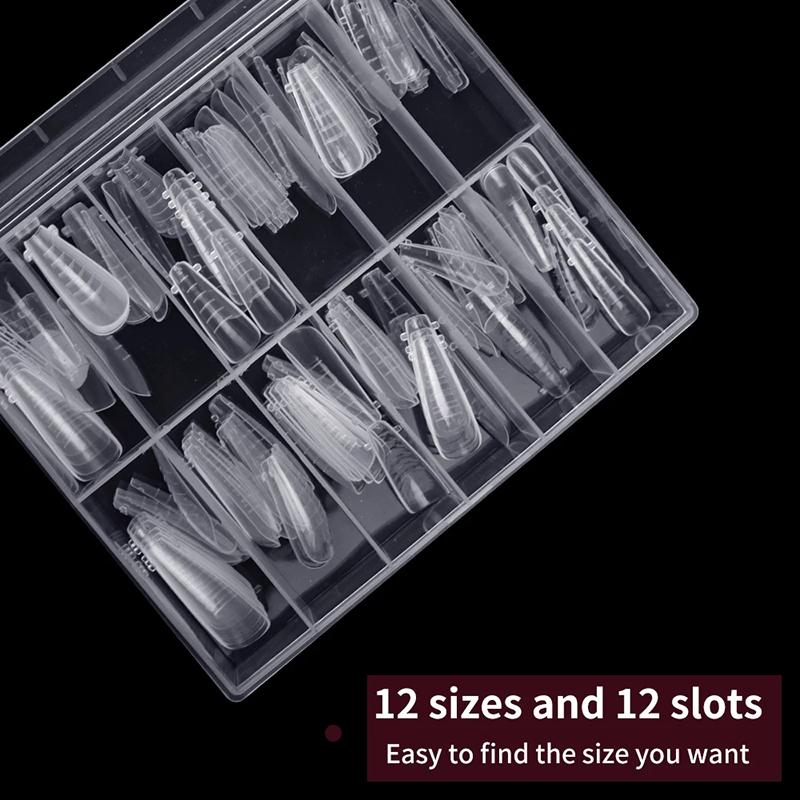 Fake Nails Extension Gel Dual Nail Form Coffin Nails Full Cover 120Pcs