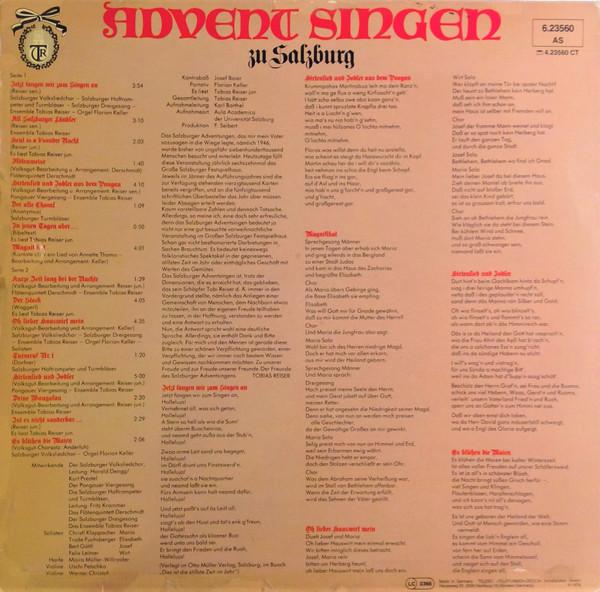 

LP Record ENSEMBLE TOBIAS REISER Adventsingen Zu Salzburg 623560 TELEFUNKEN 1978 Germany World Music Used