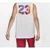 Jordan Rainbow Big Logo Basketball Jersey Sleeveless Vest Men Tops White AV0047-100