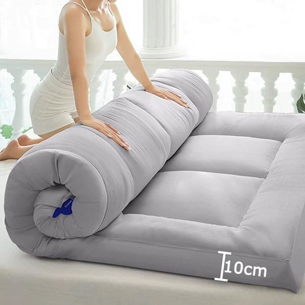 WTEMPO Zimní Zesílená Teplá Matrace z Jehněčí Vlny Domů Jednobarevná Tatami Plyšový Polštář Ložnice Ubytovna Hotel Jednolůžková a Dvojlůžková Pro Osoby Polstrované Prošívané Přikrývky