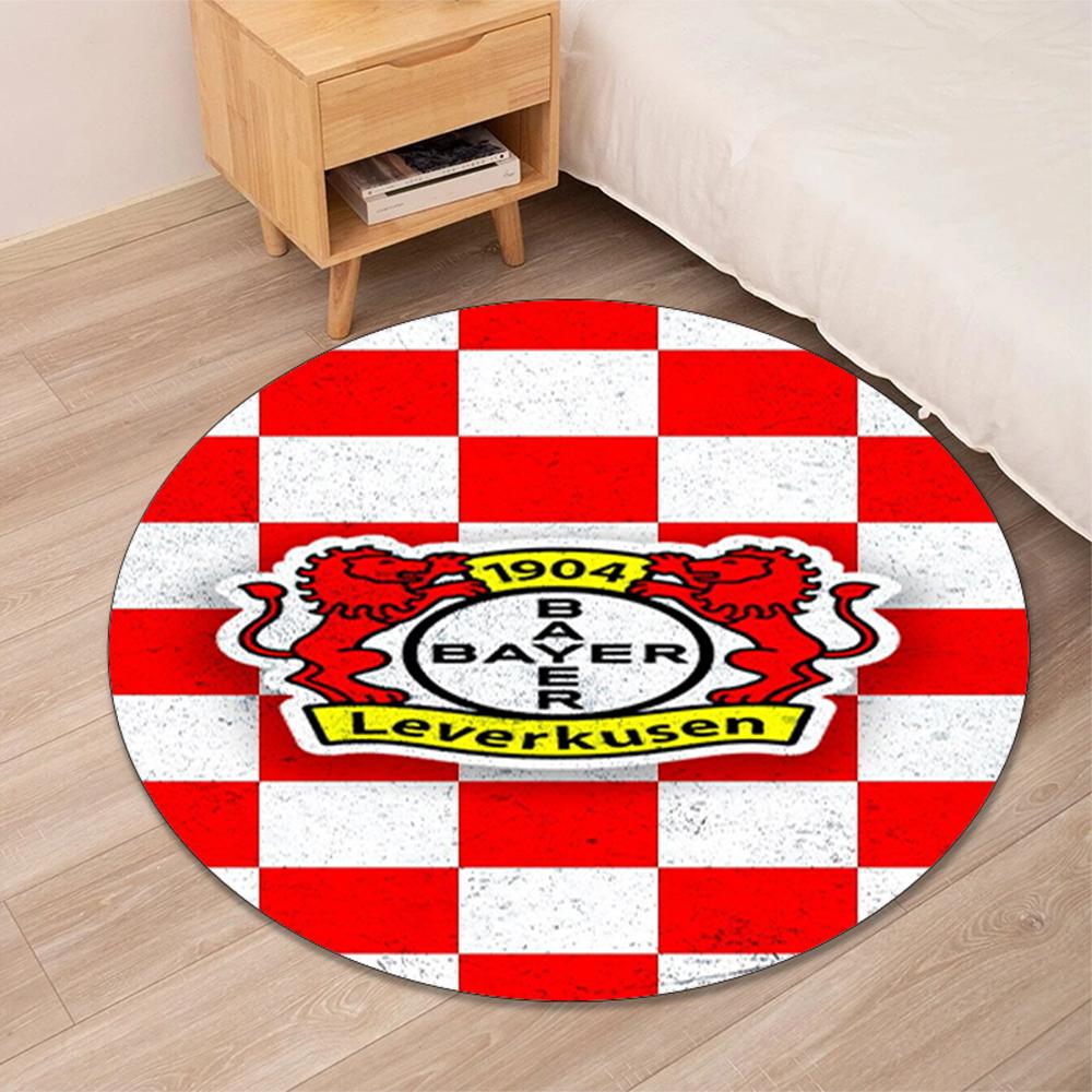 Bayer Leverkusen Printed Round Rug Carpet Chair Rug Area Rug Entryway Doormats,for Office Chair Living Room Bedroom Kitchen Room.