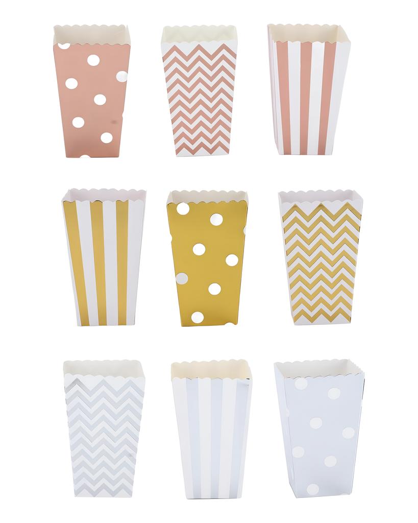 36KS Krabičky na popcorn Papírové Velkokapacitní Horní otevírání Lehké Přenosné Kelímky na popcorn