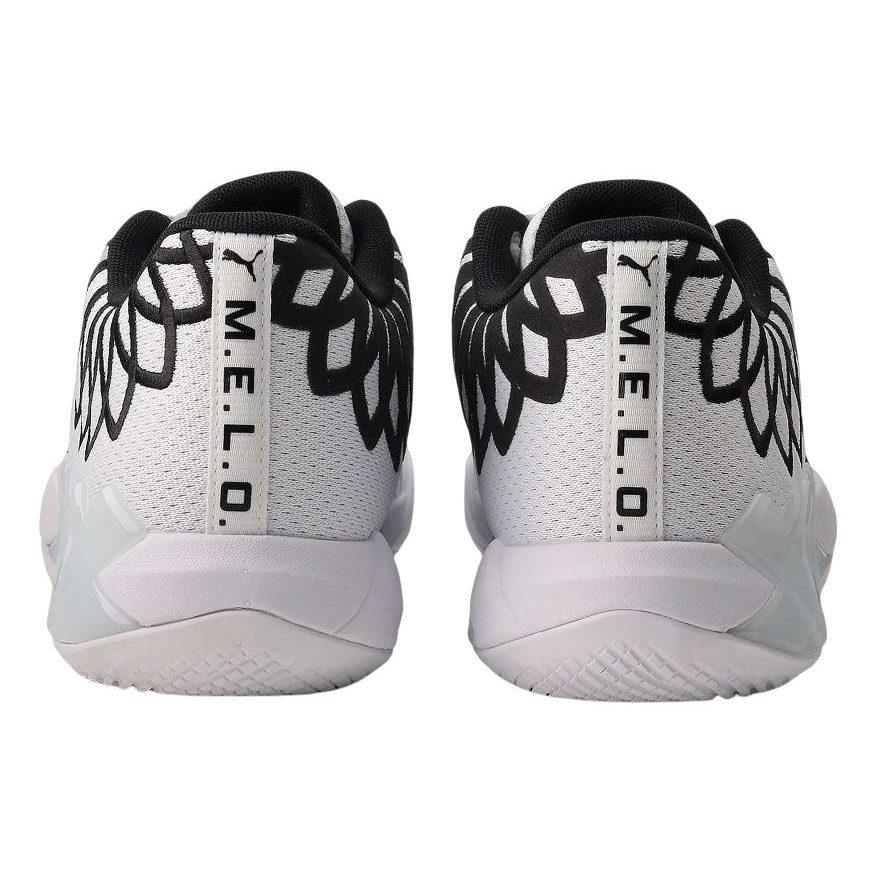 Puma MB.01 Low Slip Resistant Abrasion Resistant Low Top Basketball Shoes Unisex White 376941-13
