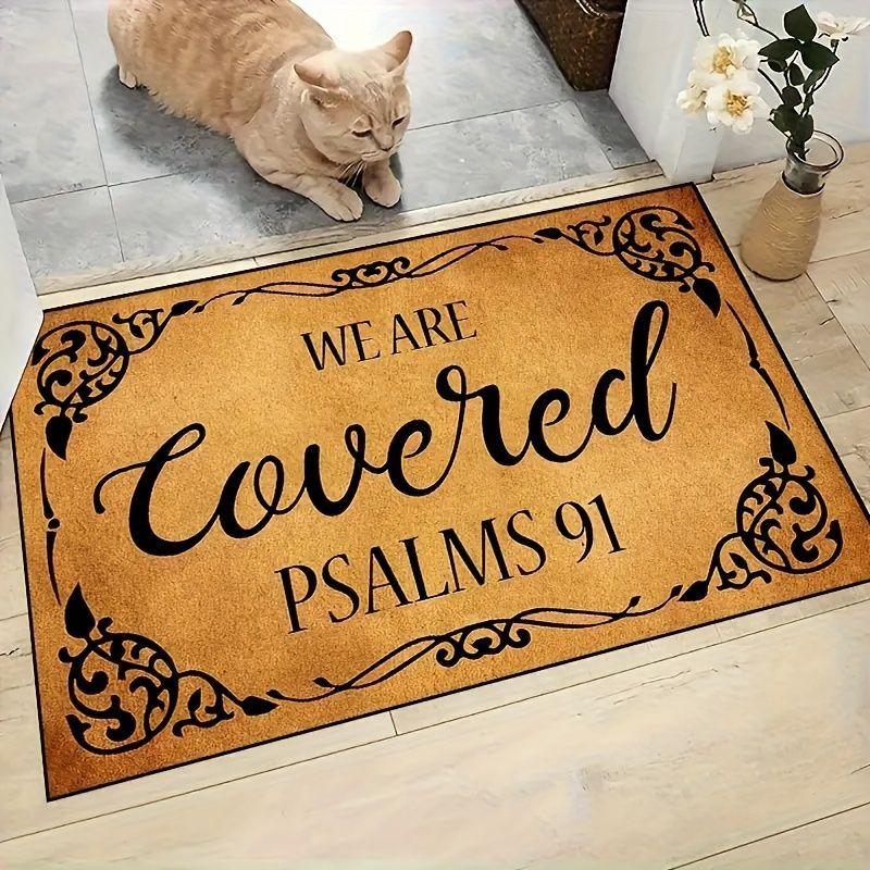 

Funny Letter Welcome Door Mat Entrance Anti-slip Brown Floor Doormat Home Room Bath Carpet Washable Hallway Kitchen Floor Rug 40x60cm