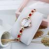 Elegant Women's Bracelet Watch Retro Quartz Wristwatch Trendy Rhinestone Quartz Watch  Women