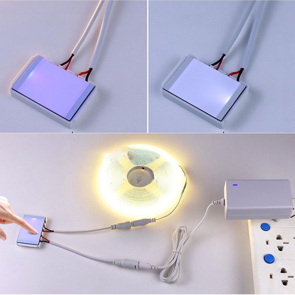 1 Stück LED Touch Sensor Schalter 12V 5A 60W Für Smart Button Spiegel Lichtschalter Für Badezimmerspiegel Licht Hintergrundbeleuchtung Dekoration