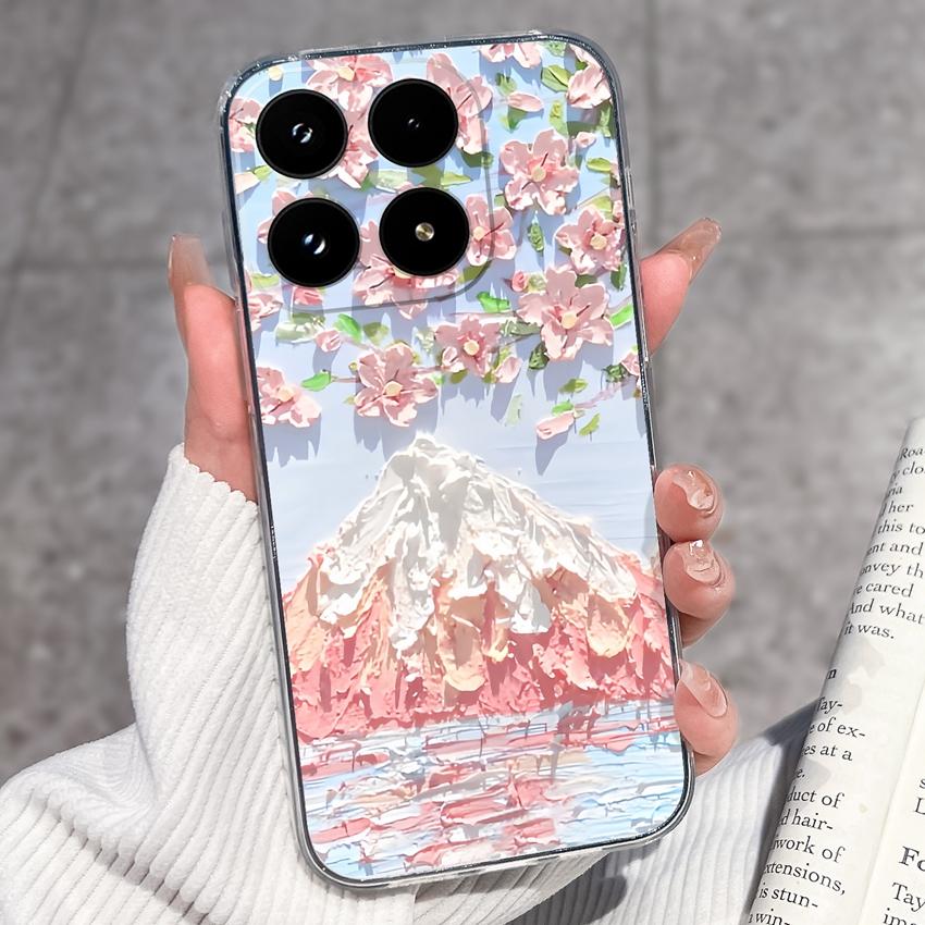 For Xiaomi 17 Mi 11T 11 10T 10 Pro 10S Phone Cover Sleeping Beauty Pattern Black TPU Soft Silicone Shockproof Protective Casing For Xiaomi Bumper Case