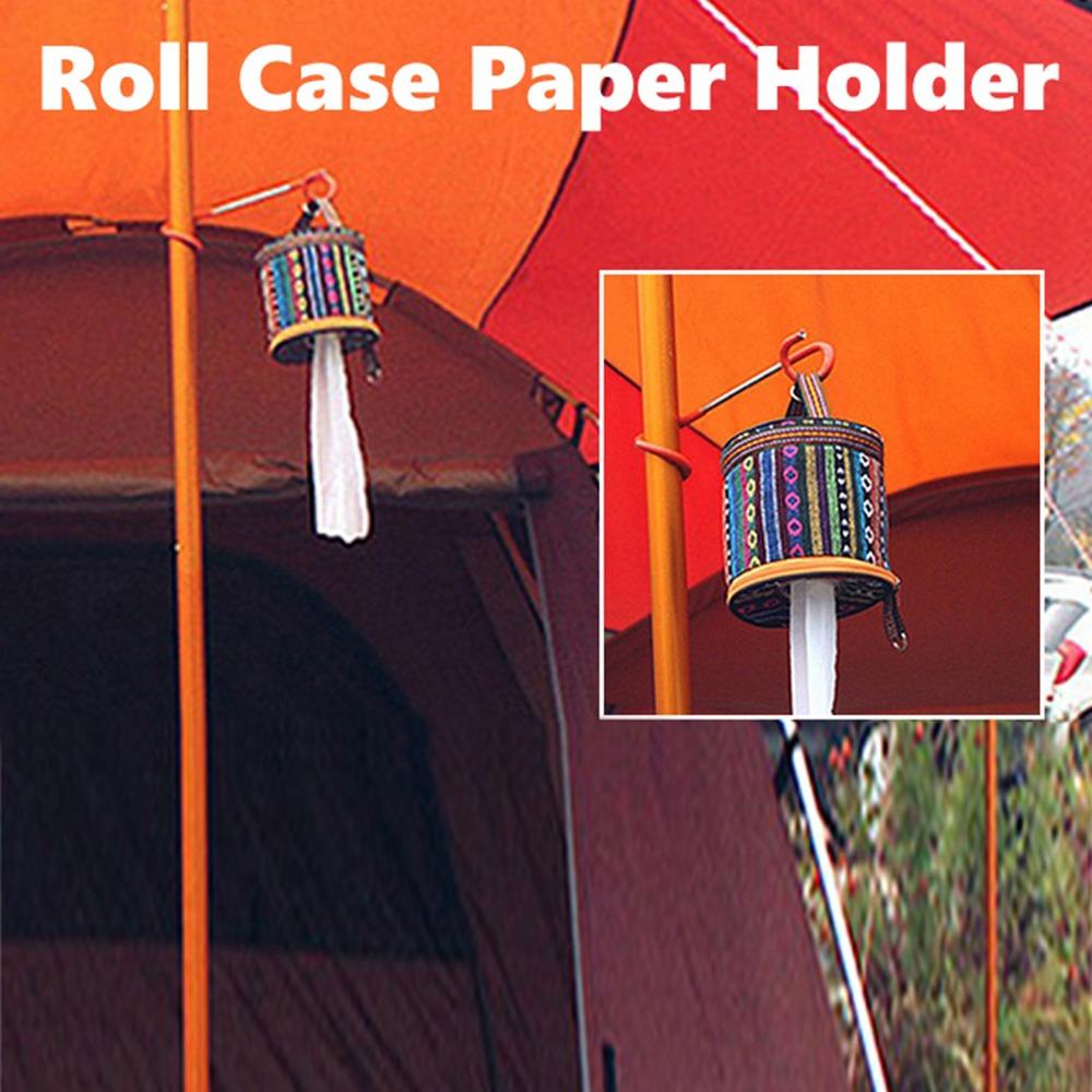 Folding Tissue Case Polyester Paper Storage Bag Durable Wipes Box  Outdoor Camping