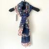 Used [New with Tags] Mariamne Melhorn 100% Premium Silk Pareo Scarf Navy