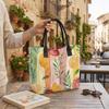 Summer Fruit Printed Tote Bag Casual Large Capacity Reusable Shopping Shoulder Bag for Women Daily Use