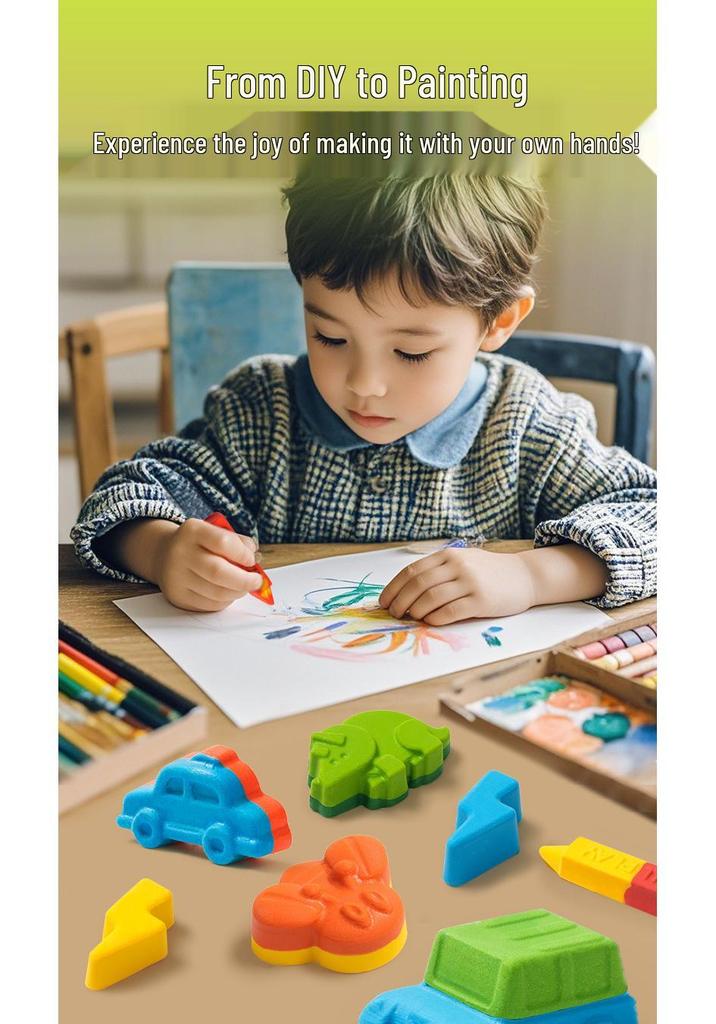 Keda Duck Kids' DIY Chalk and Crayons Set - Educational Creative Toy & Gift for Girls
