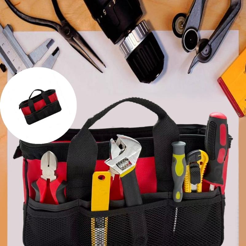 Professional Thickened Construction Tool Bag High Capacity Design Dustproof Coating For Jobsite Equipment