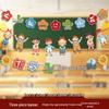 Kreative Back-to-School Cartoon Banner Dekoration für Klassenzimmer und Kindergärten