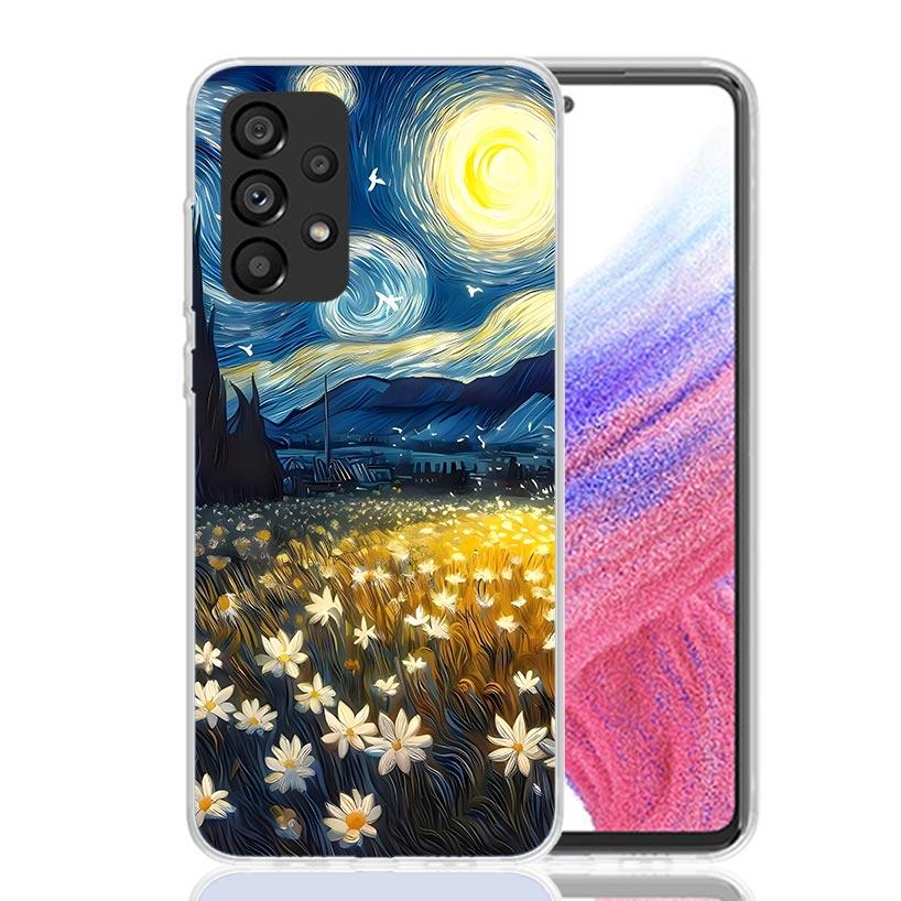 Starry Night Van Gogh Art Phone Case For Samsung Galaxy A17 A16 A14 A15 A13 A57 A56 A54 A55 A53 A37 A36 A34 A35 A33 A26 A24 A25