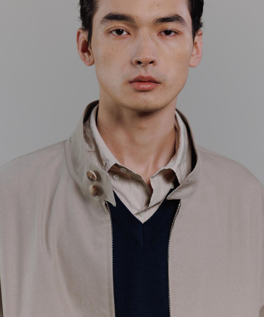 Blankroom Harrington Jacket_Old Beige