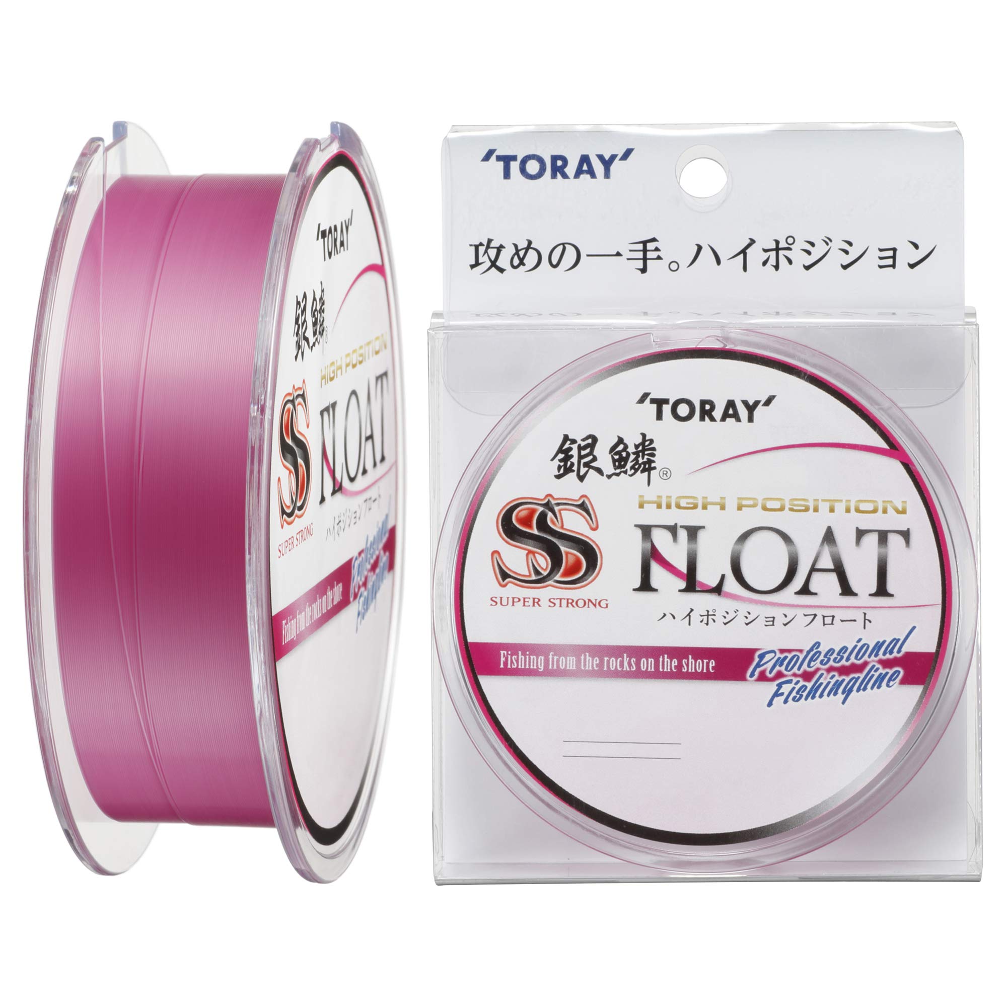 TORAY Ginrin Super Strong High Position Float Nylon Size Light Pink Special Line, 150m, 3,
